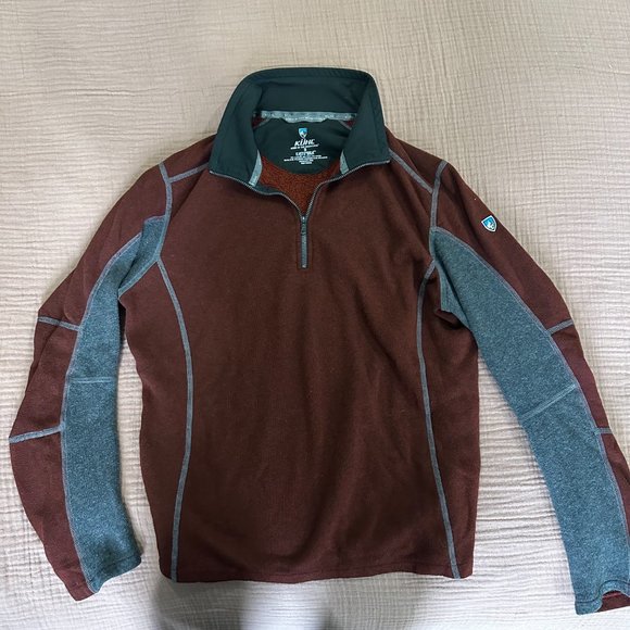 Kuhl Interceptr 1/4 Zip Pullover Dark Red - Men's Small - Picture 1 of 6